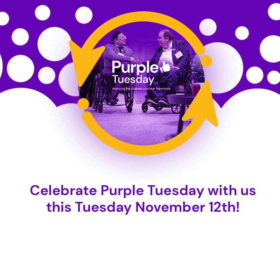 The Purple Tuesday logo with text saying 