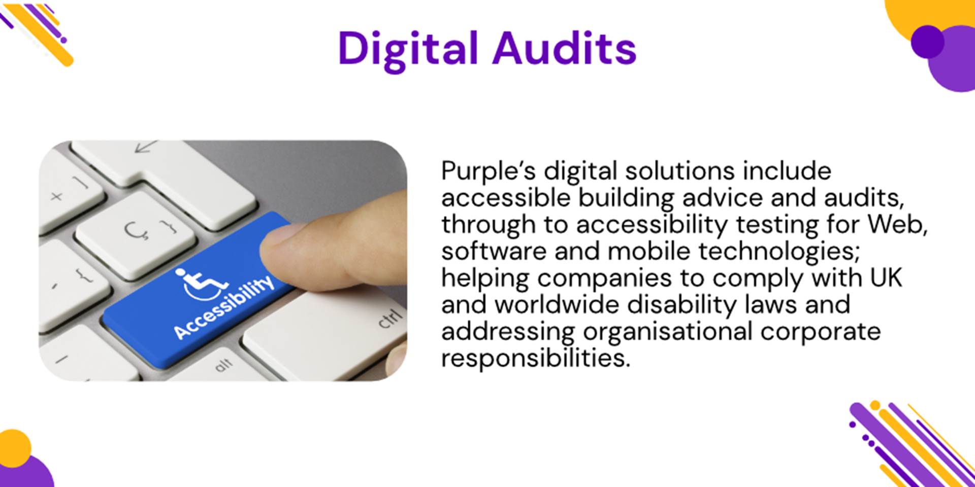 A picture  describing the benefits of a digital audit
